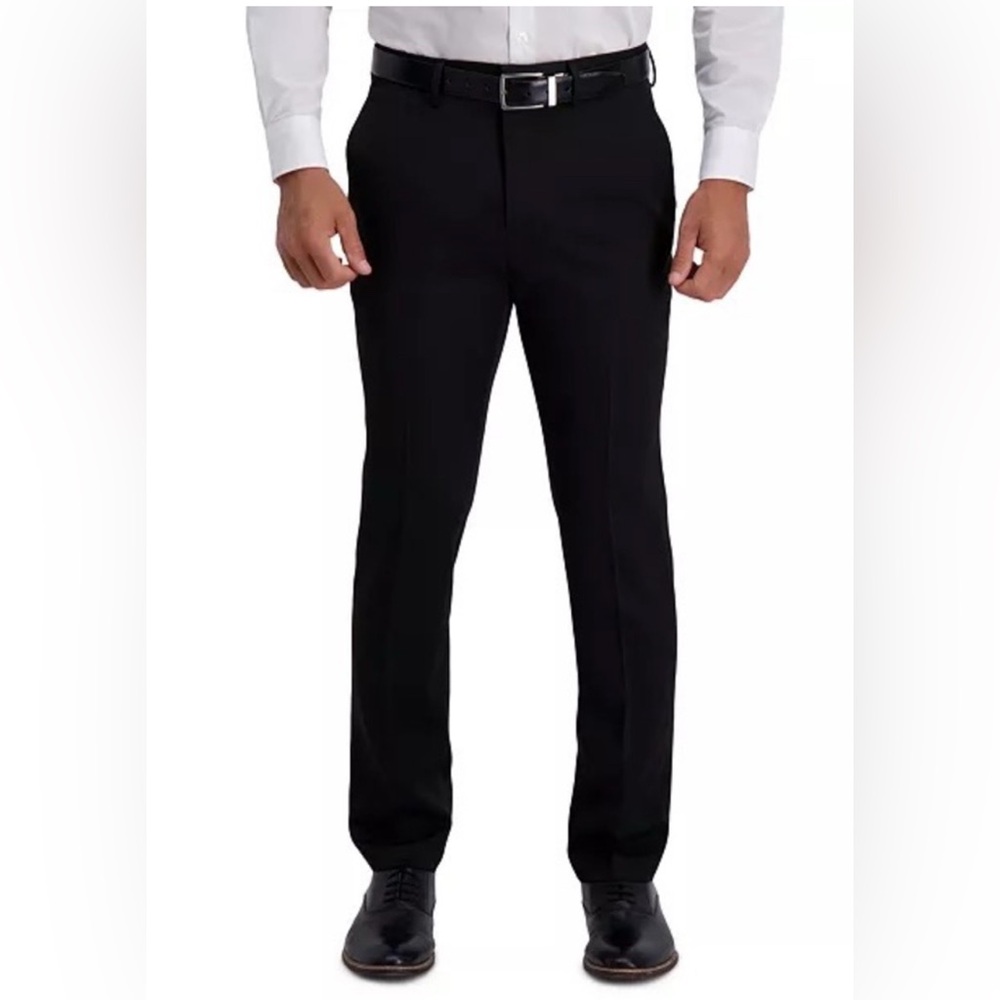 Kenneth Cole Reaction Stretch Slim Fit Black Dress Pants